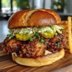 Spicy Nashville Hot Chicken Sandwich – Fiery, Savory & Irresistible