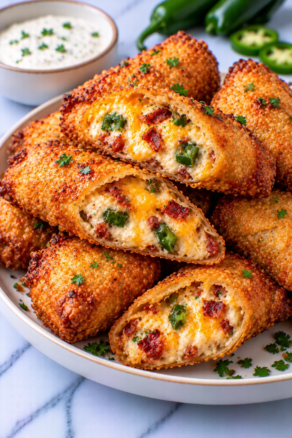 Bacon Jalapeño Popper Eggrolls
