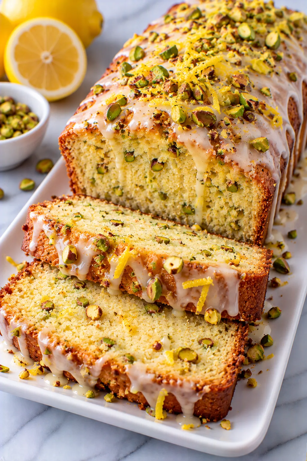 Pistachio Lemon Breakfast Bread
