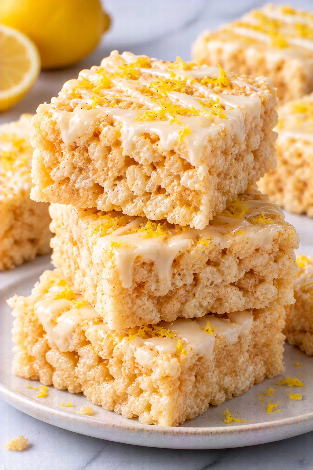 Lemon Rice Krispy Treats
