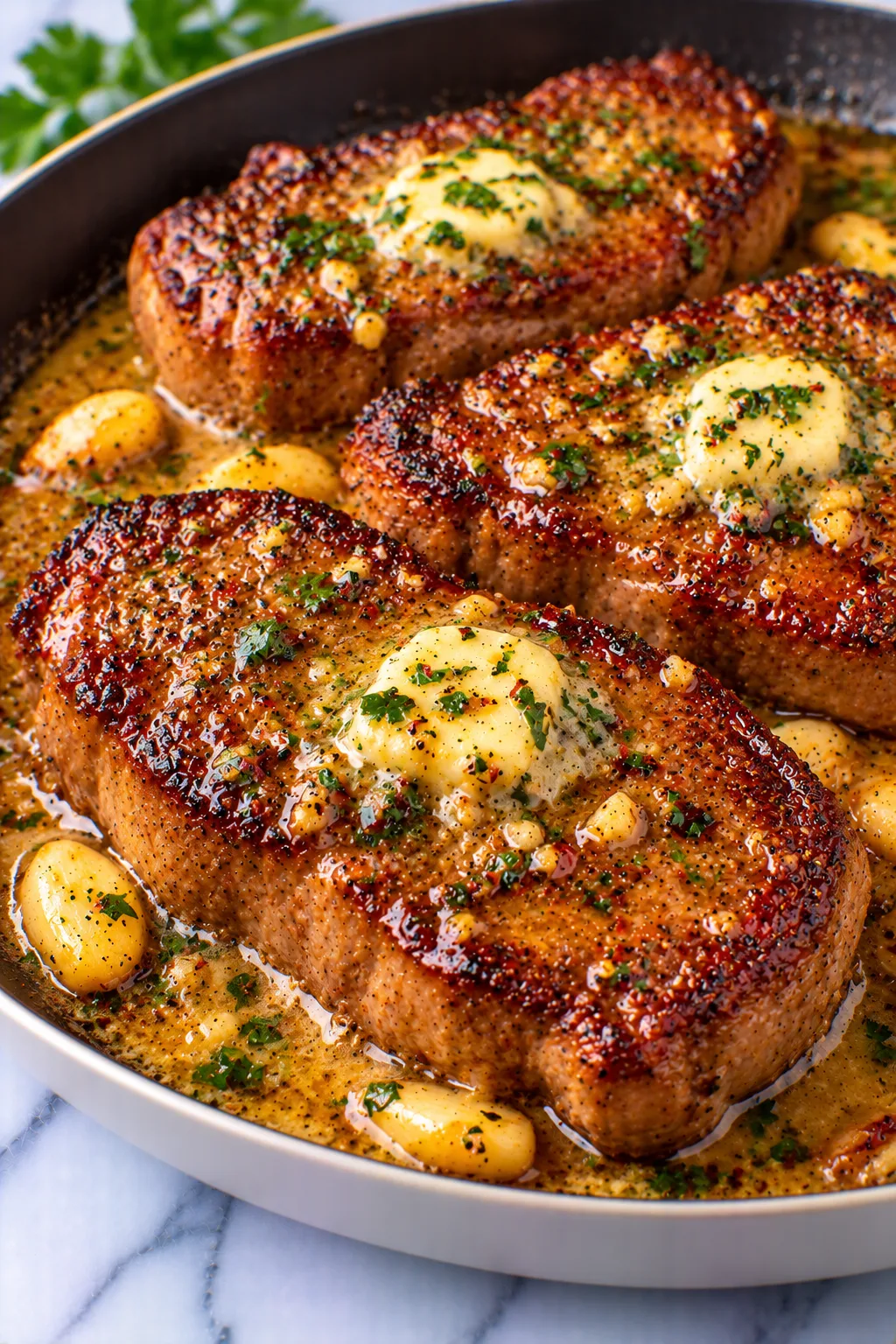 Pan-Seared Steak in Butter Sauce