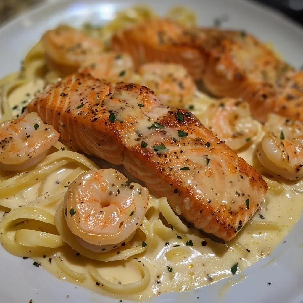 salmon-and-shrimp-alfredo