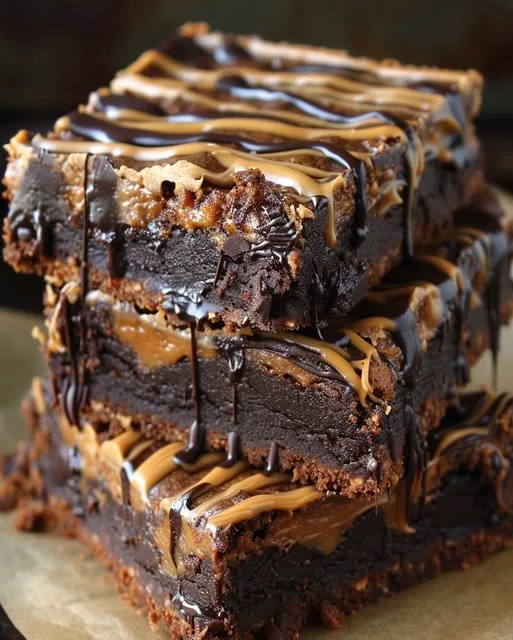 Fudgy-Peanut-Butter-Brownies