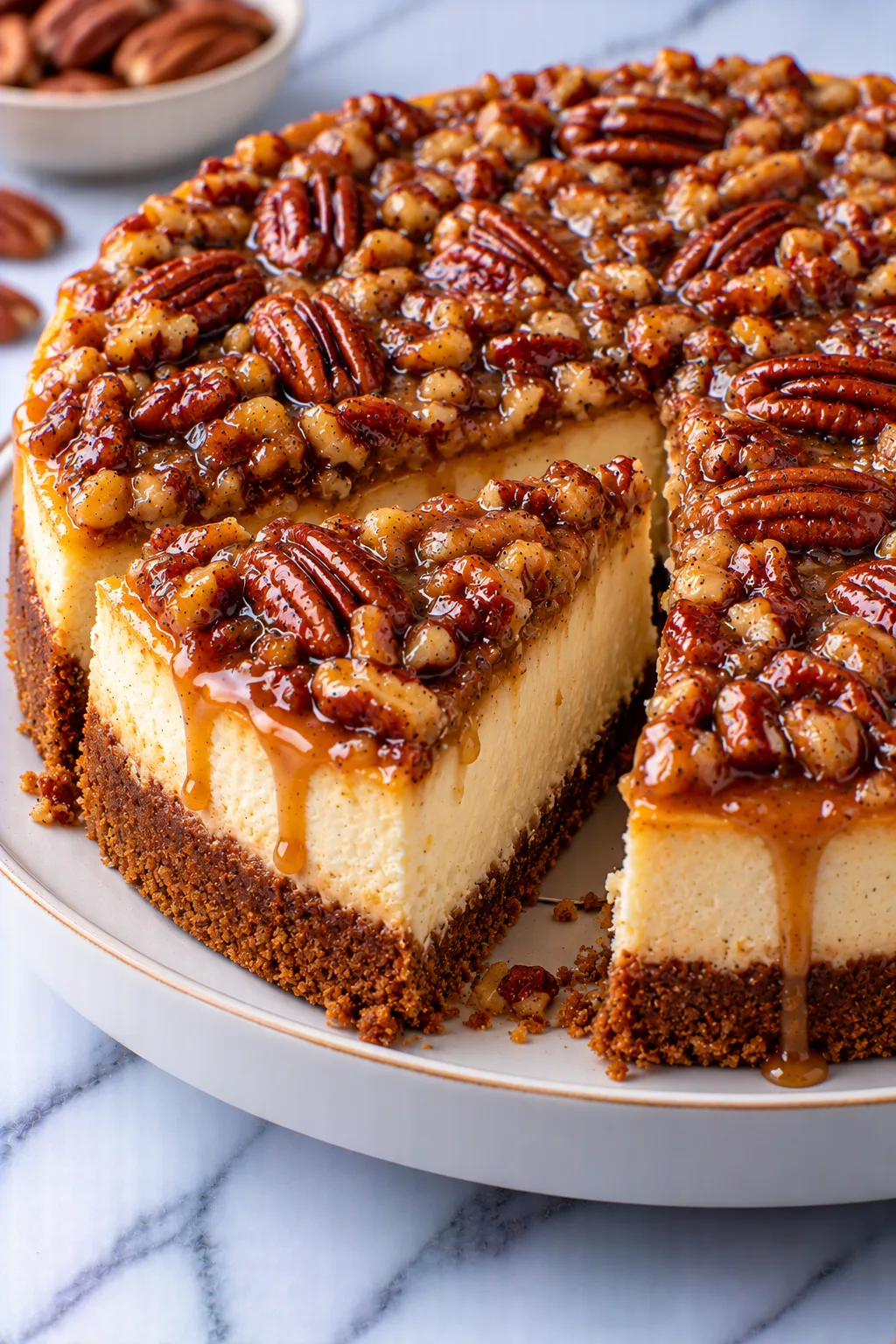 Browned Butter Pecan Cheesecake