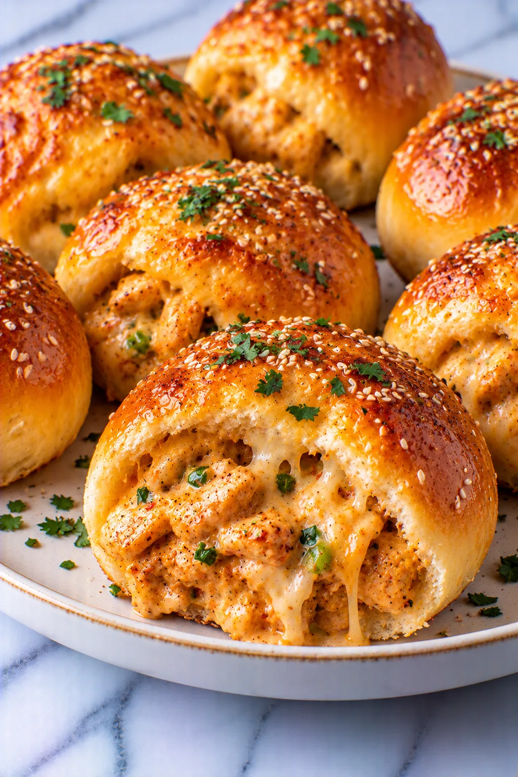 cheesy dynamite chicken buns