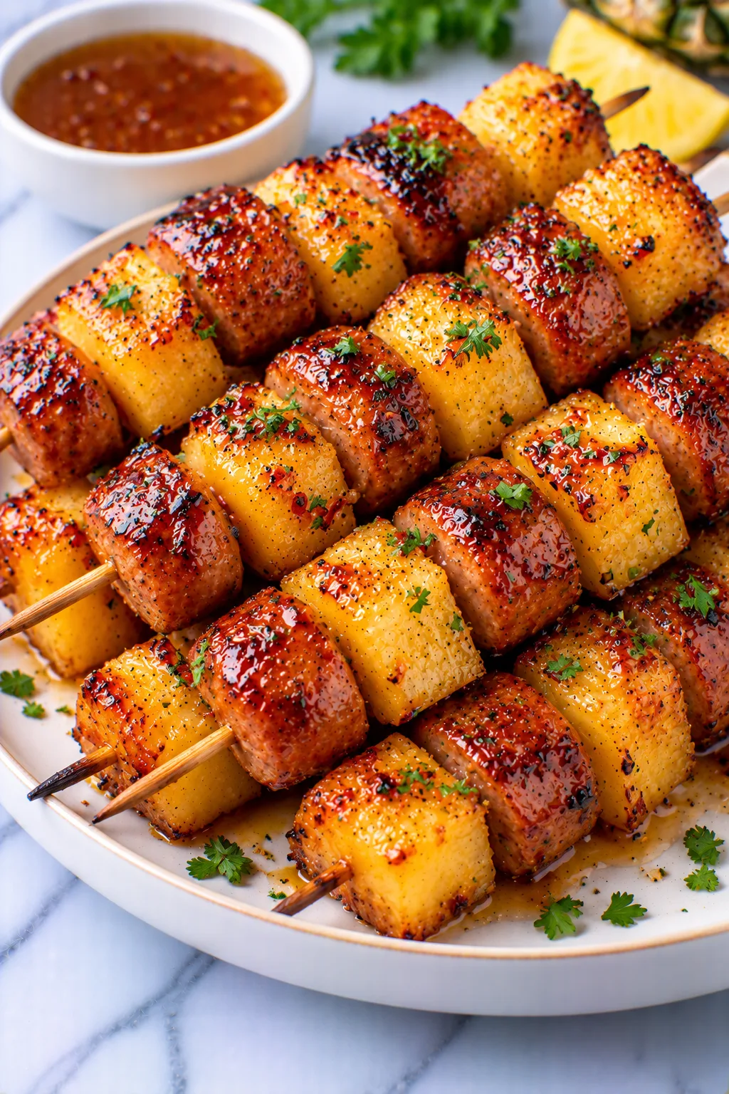 pineapple sausage skewers